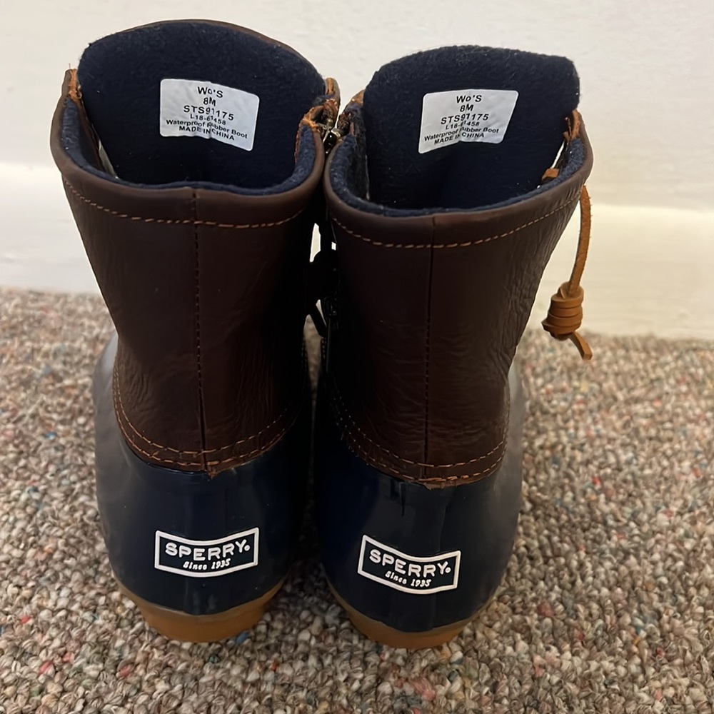 Sperry - Women Size 8/ Waterproof Boots Navy And … - image 2